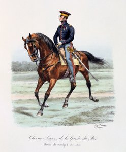 Chevau-Légers de la Garde du Roi, Tenue de Manège, 1814-15 von Eugene Titeux