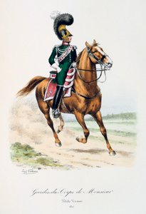 Gardes-du-Corps de Monsieur, Petite Tenue, 1815 von Eugene Titeux