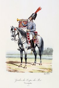 Gardes-du-Corps de Roi, Trompeter, 1814 von Eugene Titeux