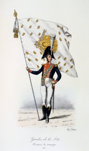 Gardes de la Porte, Kampfflagge, 1815