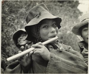 Peruanische Flöte von Eugene V. Harris