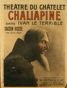 Plakat für die Saison Russe im Théâtre du Châtelet, 1909 von Eugene Verneau