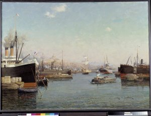 Der Hafen von La Joliette von Eugene de Barberis