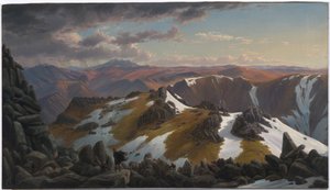 Nordostblick vom nördlichen Gipfel des Mount Kosciusko von Eugene von Guérard