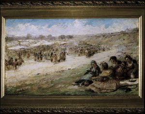 Die Wiese von San Isidro in Madrid