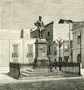 Denkmal für Vittorio Emanuele II (1820-1878), von Eugenio Maccagnani (1852-1930), Lecce, Apulien, Italien