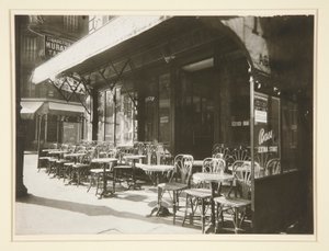 Café - Avenue de la Grande Armée von Eugène Atget