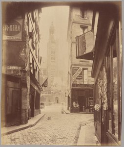 Saint-Étienne-du-Mont, rue de la Montagne Sainte-Geneviève von Eugène Atget