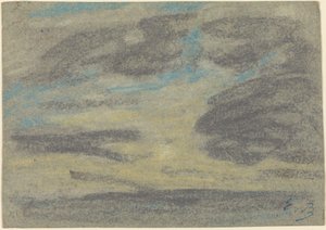 Wolken über dem Meer von Eugène Boudin