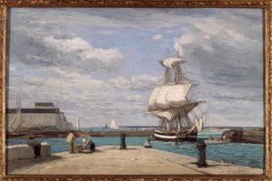 Honfleur, der Hafen von Eugene Louis Boudin