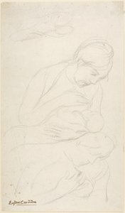 Mutter stillt Kind von Eugène Carrière