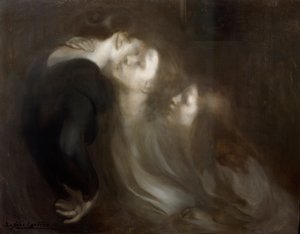 Der mütterliche Kuss, späte 1890er von Eugène Carrière