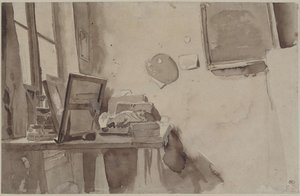 Eine Ecke des Ateliers, ca. 1825