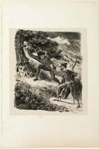 Faust und Mephistopheles im Harz von Eugène Delacroix