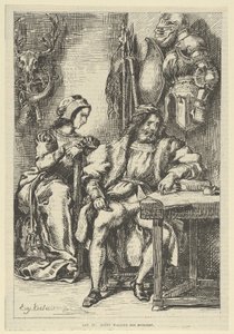 Götz von Berlichingen schreibt seine Memoiren, nach 1845