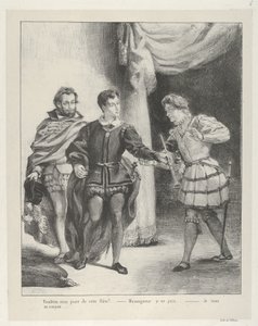 Hamlet und Guildenstern von Eugène Delacroix