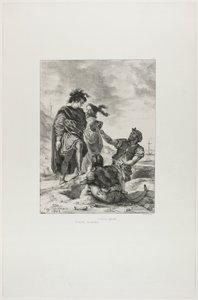 Hamlet und Horatio mit den Totengräbern, Platte 14 aus Hamlet