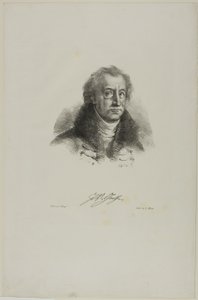 Porträt von Goethe, aus Faust