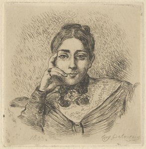 Porträt von Madame Frédéric Villot, 1833 von Eugène Delacroix