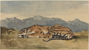 Tiger von Eugène Delacroix