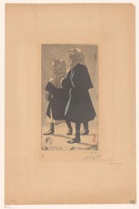 Zwei Mädchen in Winterkleidung