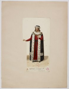 Kostüm von Enguerrand de Marigny (La Tour de Nesle, 1832) von Eugène Du Faget