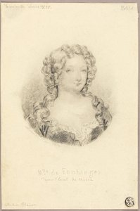 Medallion-Porträt von Mlle de Fontanges