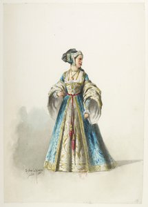 Saint-Saëns - Henry VIII - Kostümentwürfe - Lacoste - 18. Kostüm von Eugene Lacoste