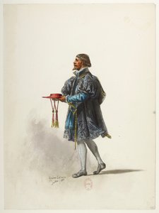 Saint-Saëns - Henry VIII - Kostümentwürfe - Lacoste - 34. Kostüm von Eugene Lacoste