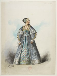 Henry VIII - Kostümentwürfe - Lacoste - 63. Anne Boleyn von Eugene Lacoste