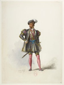 Henry VIII - Kostümentwürfe - Lacoste - 66. Kostüm von Eugene Lacoste