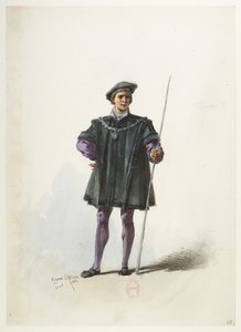 Henry VIII - Kostümentwürfe - Lacoste - 68. Kostüm von Eugene Lacoste
