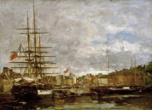 Honfleur - Schiffe im Hafen