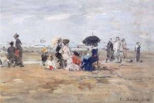 Trouville, Strandszene