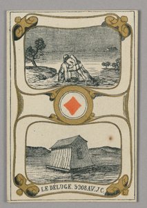 Die Flut, Spielkarte aus dem Set "Cartes héroïques" oder "Des grands hommes"