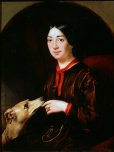 Porträt der Sängerin und Komponistin Pauline Viardot, 1821-1910, um 1853