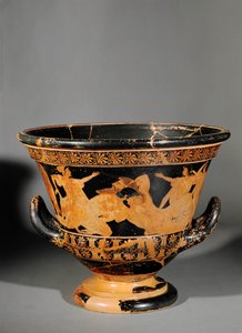 Rotfiguriger attischer Krater, genannt Krater von Antaios