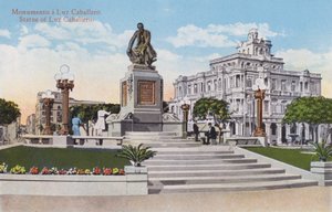 Havanna, Kuba: Statue von Luz Caballero