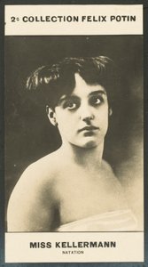 Miss Maud Kellermann, Schwimmen von European Photographer