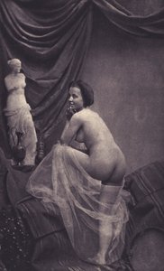 Akt des Zweiten Kaiserreichs (s/w Foto) von European Photographer