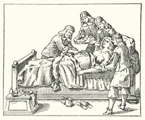 Ein Kaiserschnitt im 17. Jahrhundert von European School