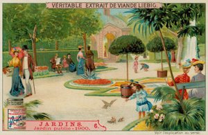 Ein öffentlicher Garten des 20. Jahrhunderts von European School