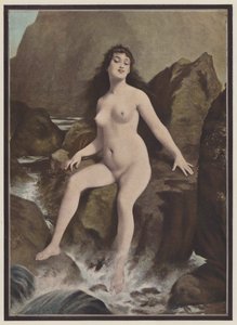 Eine Sirene, ein Wesen aus der griechischen Mythologie