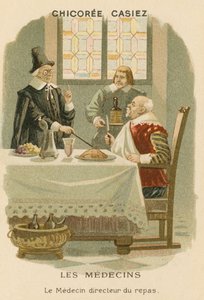 Ein Arzt sagt einem Mann, was er essen soll von European School
