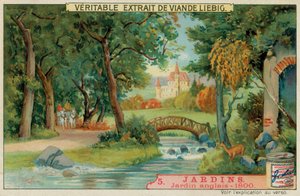 Ein englischer Garten des 19. Jahrhunderts