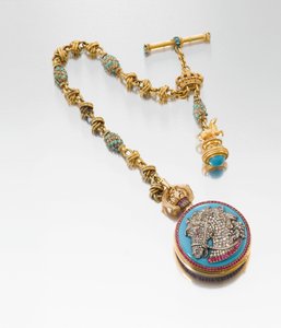 Eine äußerst feine und historisch interessante Präsentationsuhr mit passender Kette und Petschaft, hergestellt für König Ludwig II. von Bayern, ca. 1880
