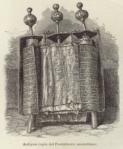 Alte Kopie des samaritanischen Pentateuch von European School