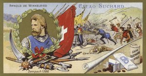 Arnold von Winkelried und die Schlacht bei Sempach, Schweiz, 1386
