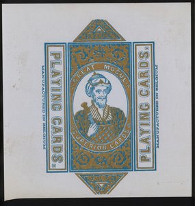 Kunstwerk für Spielkarten (Lithografie) von European School