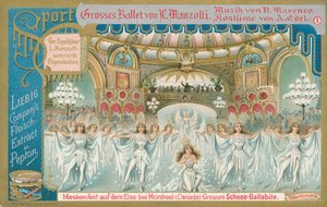 Ballett, Liebig-Karte, frühes 20. Jahrhundert von European School